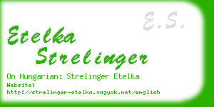 etelka strelinger business card